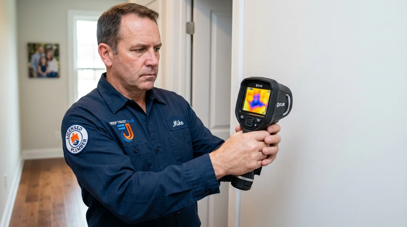 Thermal imaging leak detection by Johns Plumbing LLC in Walters